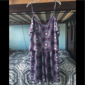 Blue, Purple, and Pink romper
